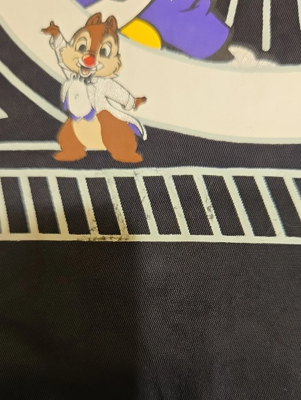 DISNEY 100TH ANNIVERSARY MICKEY & FRIENDS PLATINUM BLACK WINDBREAKER JACKET.SZ M